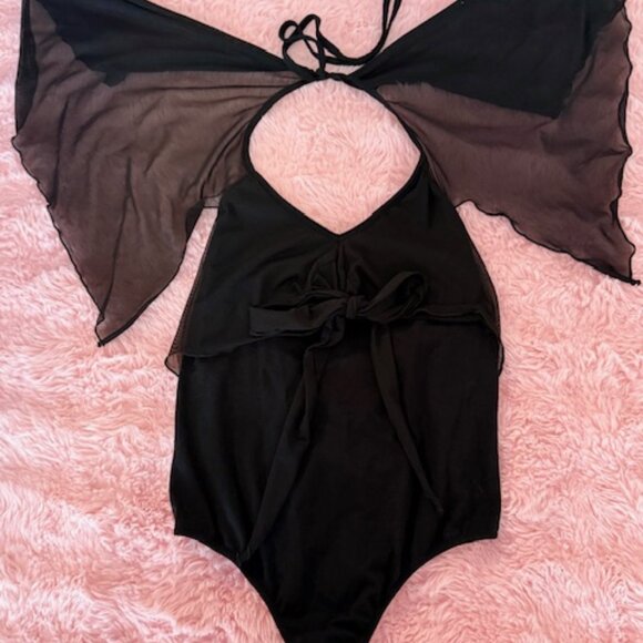 ♥ MIDNIGHT HOUR DARK FAIRY BODYSUIT ♥ - Picture 5 of 6